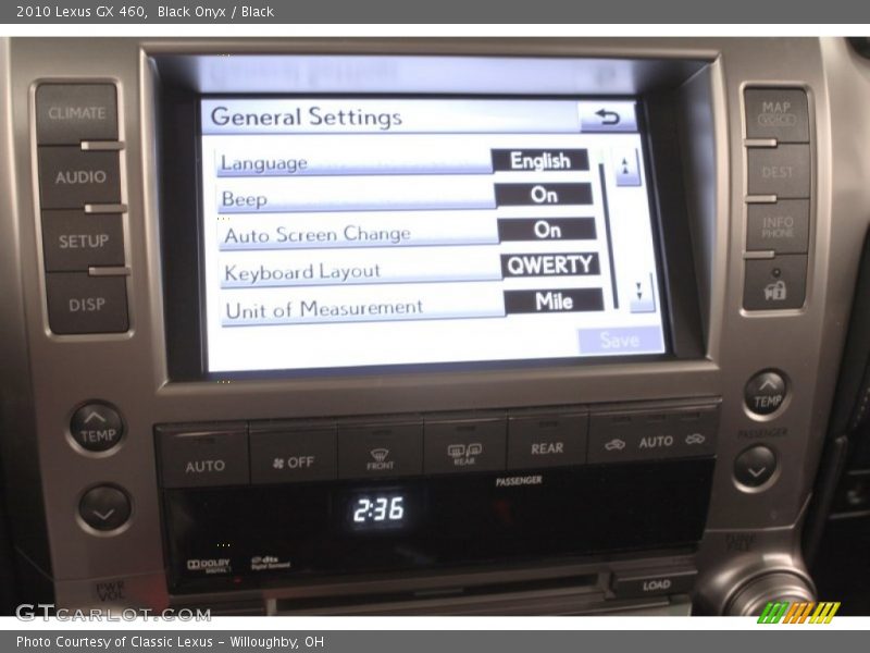Black Onyx / Black 2010 Lexus GX 460