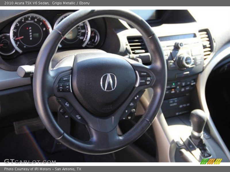 Grigio Metallic / Ebony 2010 Acura TSX V6 Sedan