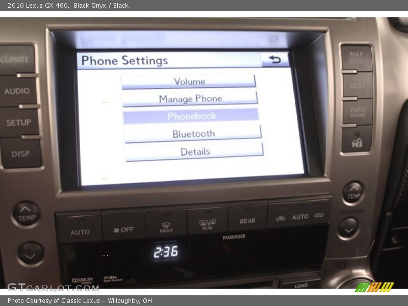 Black Onyx / Black 2010 Lexus GX 460