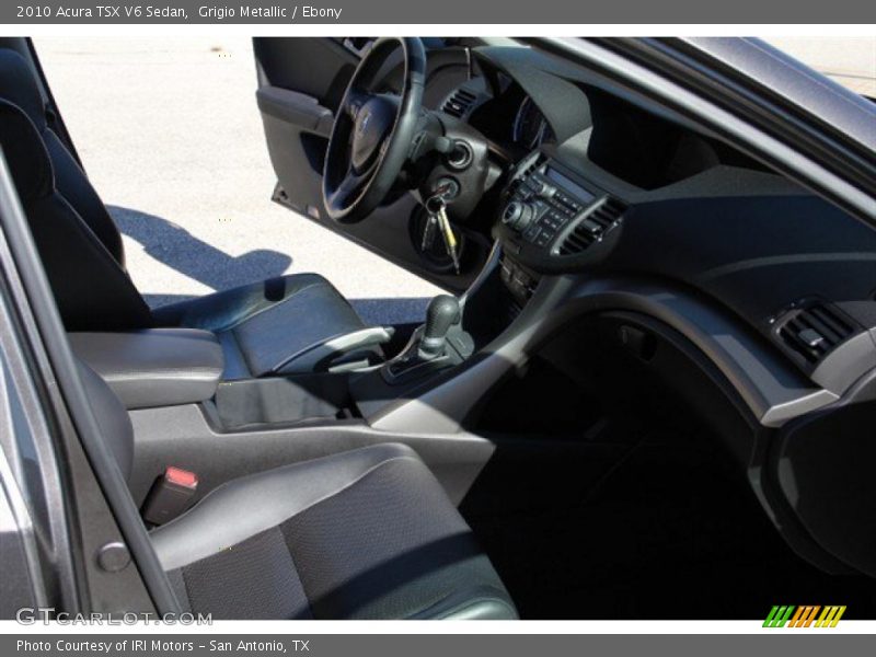 Grigio Metallic / Ebony 2010 Acura TSX V6 Sedan