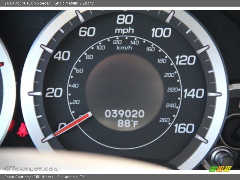 Grigio Metallic / Ebony 2010 Acura TSX V6 Sedan