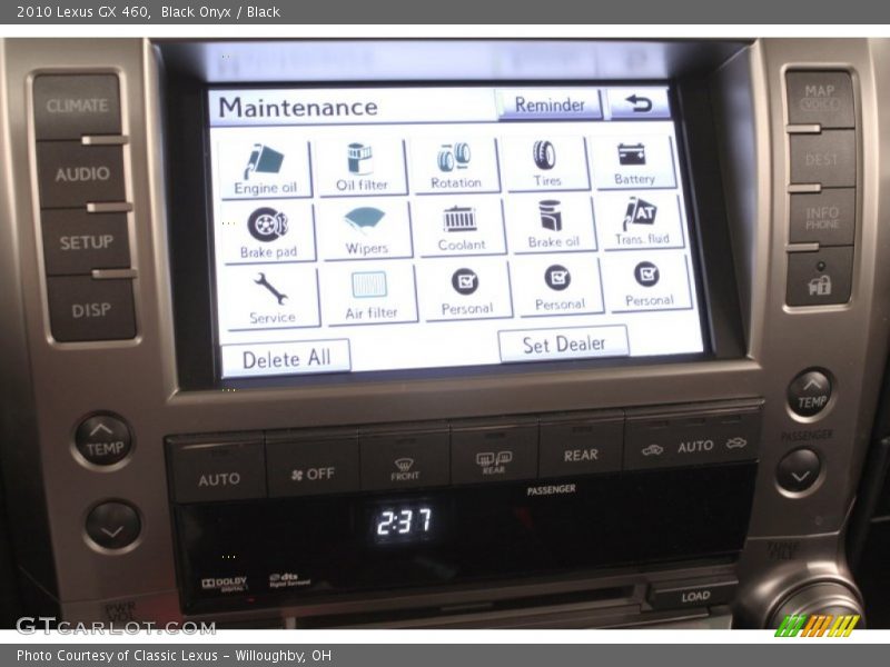 Black Onyx / Black 2010 Lexus GX 460