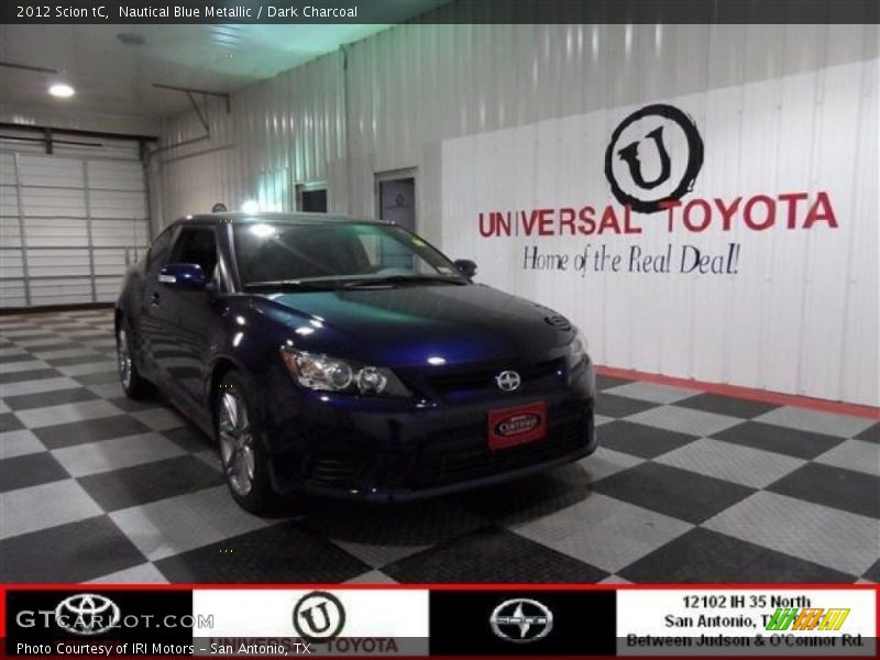 Nautical Blue Metallic / Dark Charcoal 2012 Scion tC