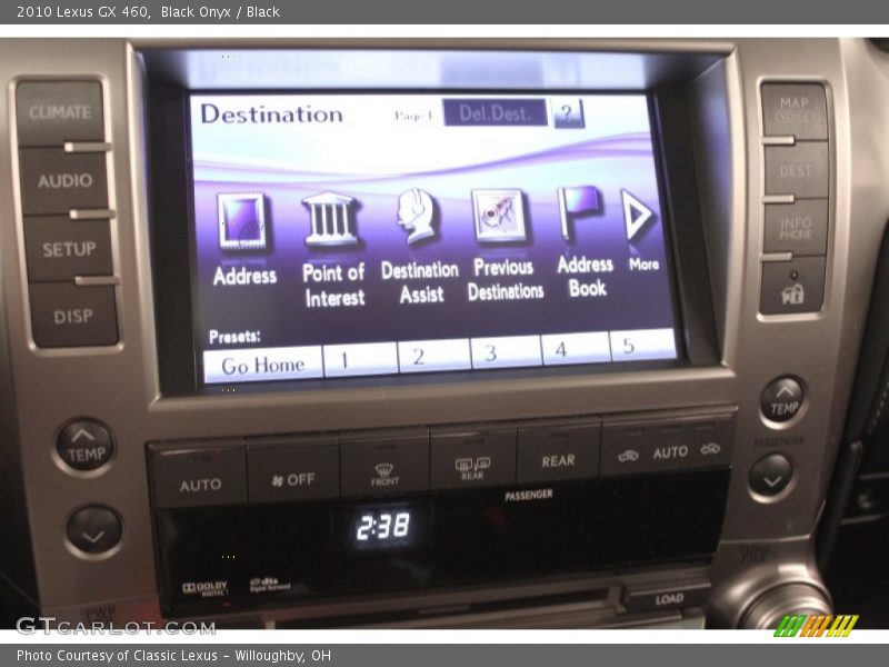 Black Onyx / Black 2010 Lexus GX 460