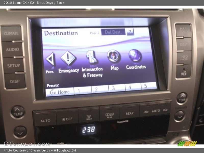 Black Onyx / Black 2010 Lexus GX 460