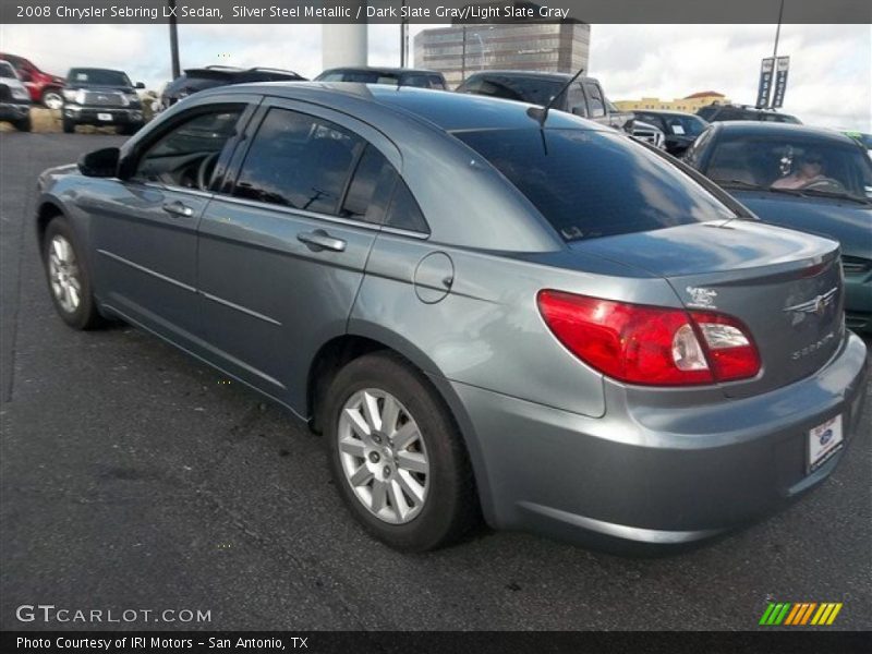 Silver Steel Metallic / Dark Slate Gray/Light Slate Gray 2008 Chrysler Sebring LX Sedan