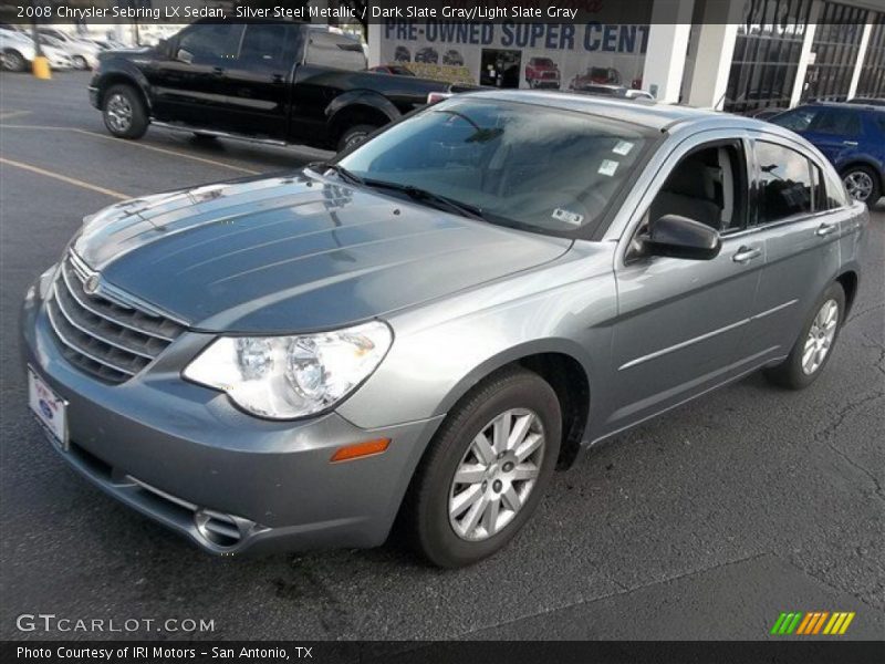 Silver Steel Metallic / Dark Slate Gray/Light Slate Gray 2008 Chrysler Sebring LX Sedan