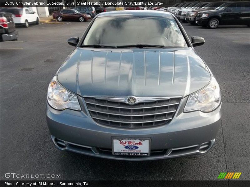 Silver Steel Metallic / Dark Slate Gray/Light Slate Gray 2008 Chrysler Sebring LX Sedan