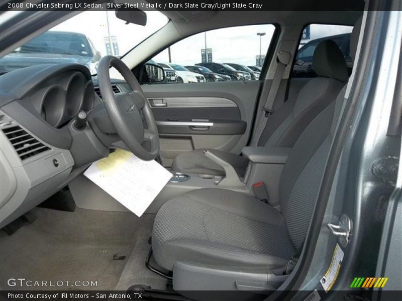 Silver Steel Metallic / Dark Slate Gray/Light Slate Gray 2008 Chrysler Sebring LX Sedan