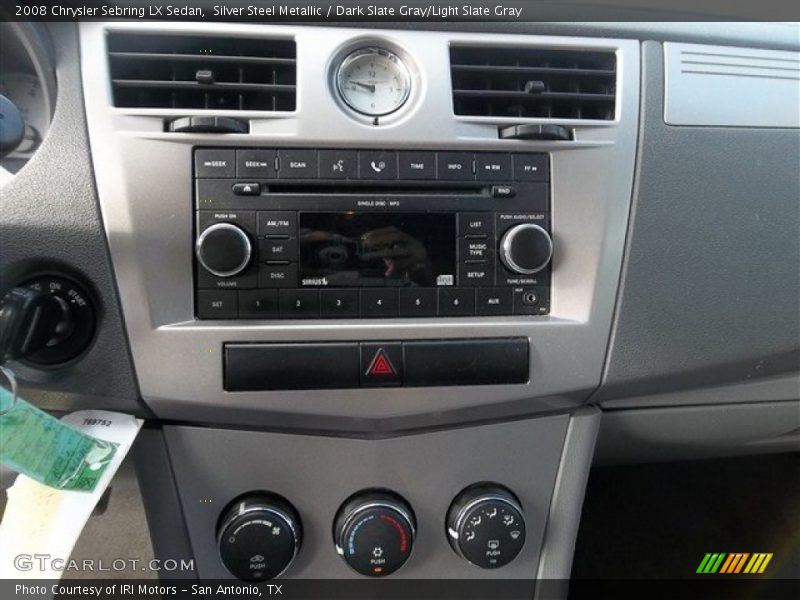 Silver Steel Metallic / Dark Slate Gray/Light Slate Gray 2008 Chrysler Sebring LX Sedan