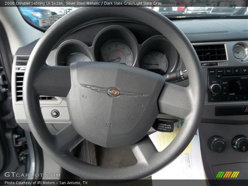 Silver Steel Metallic / Dark Slate Gray/Light Slate Gray 2008 Chrysler Sebring LX Sedan