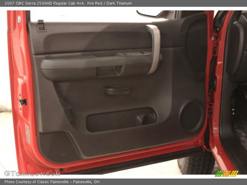 Fire Red / Dark Titanium 2007 GMC Sierra 2500HD Regular Cab 4x4