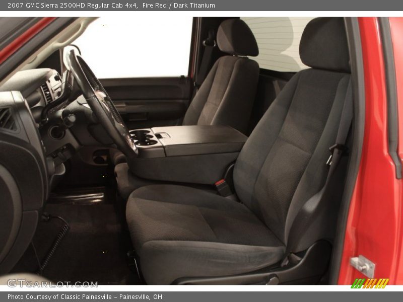 Fire Red / Dark Titanium 2007 GMC Sierra 2500HD Regular Cab 4x4