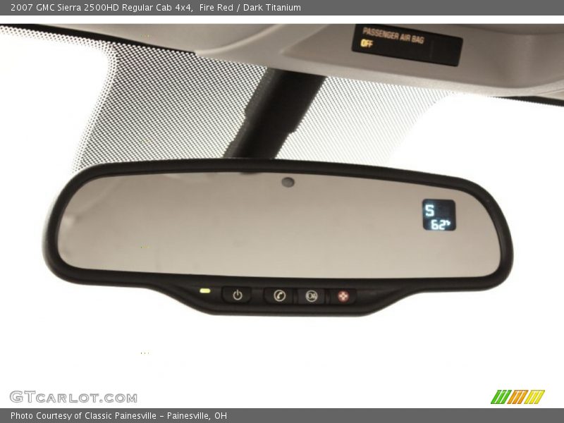 Fire Red / Dark Titanium 2007 GMC Sierra 2500HD Regular Cab 4x4
