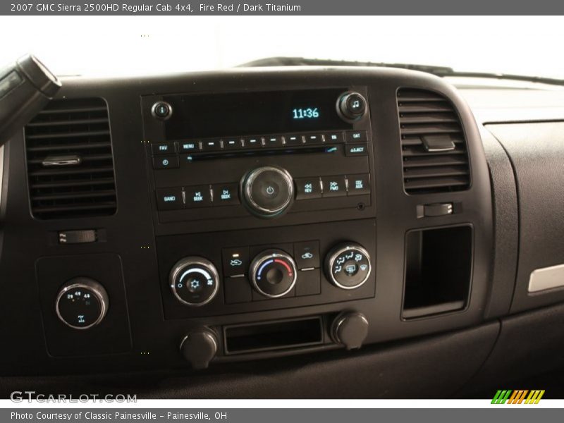 Fire Red / Dark Titanium 2007 GMC Sierra 2500HD Regular Cab 4x4