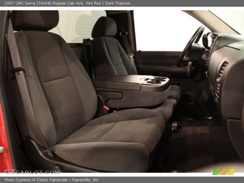 Fire Red / Dark Titanium 2007 GMC Sierra 2500HD Regular Cab 4x4