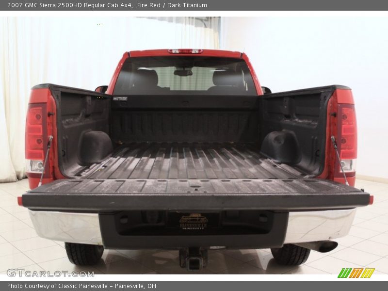 Fire Red / Dark Titanium 2007 GMC Sierra 2500HD Regular Cab 4x4