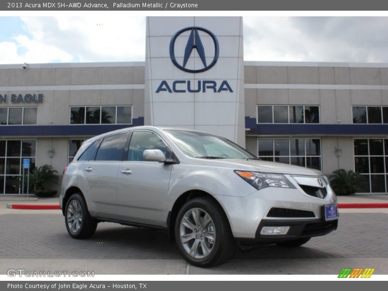 Palladium Metallic / Graystone 2013 Acura MDX SH-AWD Advance