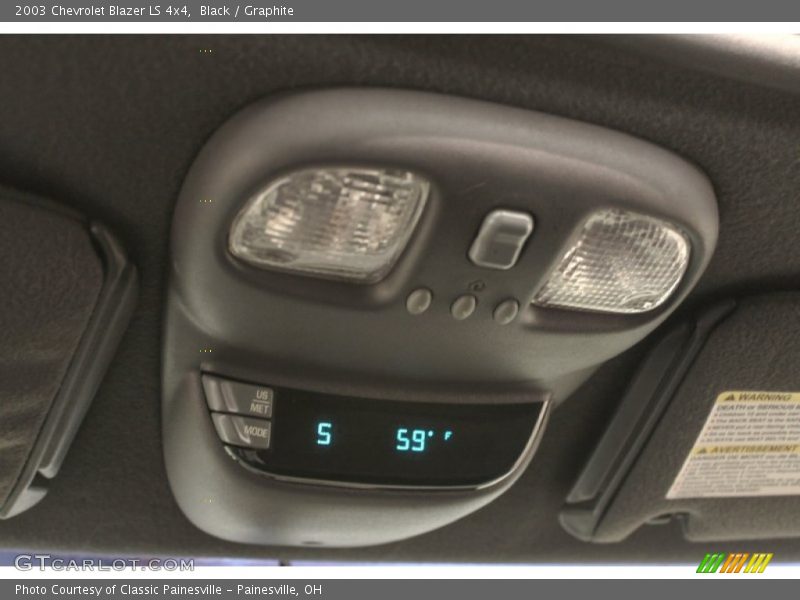 Black / Graphite 2003 Chevrolet Blazer LS 4x4