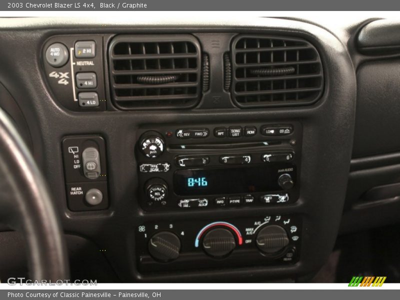 Controls of 2003 Blazer LS 4x4