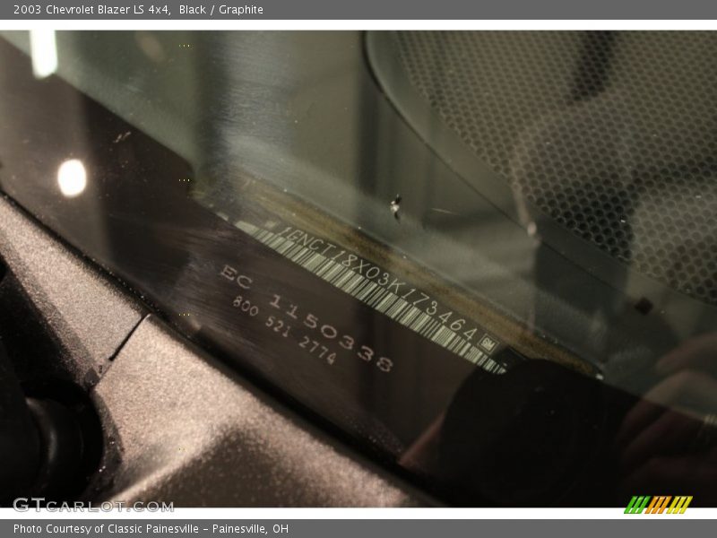 Black / Graphite 2003 Chevrolet Blazer LS 4x4