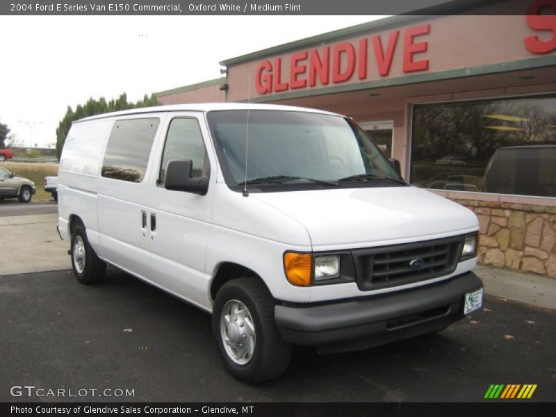 Oxford White / Medium Flint 2004 Ford E Series Van E150 Commercial