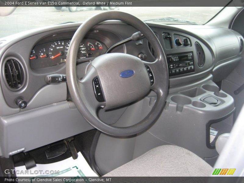 Oxford White / Medium Flint 2004 Ford E Series Van E150 Commercial