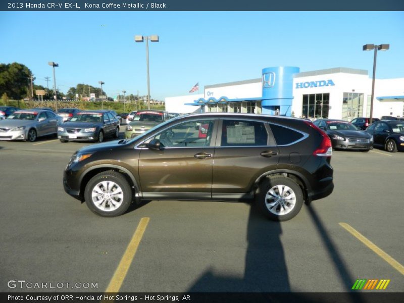 Kona Coffee Metallic / Black 2013 Honda CR-V EX-L