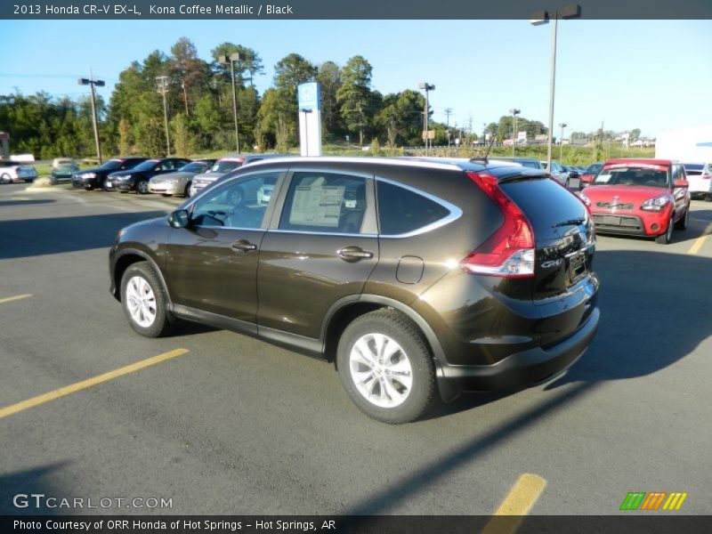 Kona Coffee Metallic / Black 2013 Honda CR-V EX-L