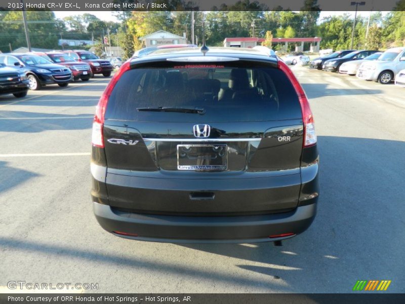 Kona Coffee Metallic / Black 2013 Honda CR-V EX-L