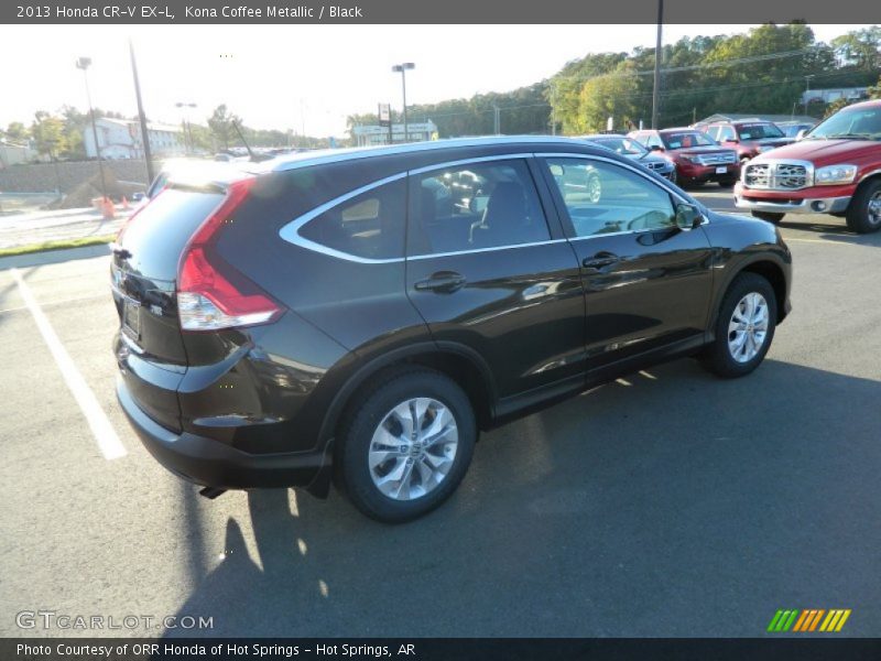 Kona Coffee Metallic / Black 2013 Honda CR-V EX-L