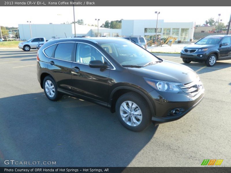 Kona Coffee Metallic / Black 2013 Honda CR-V EX-L
