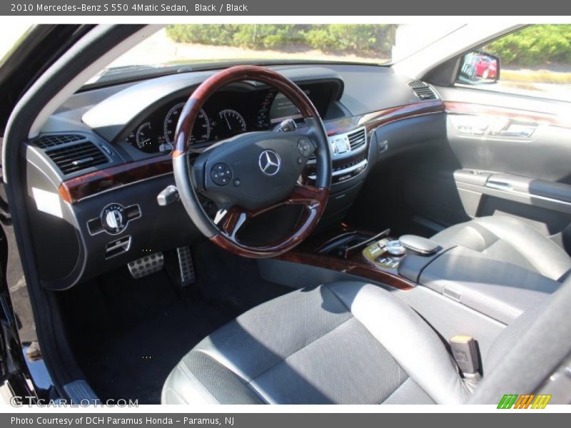 Black / Black 2010 Mercedes-Benz S 550 4Matic Sedan