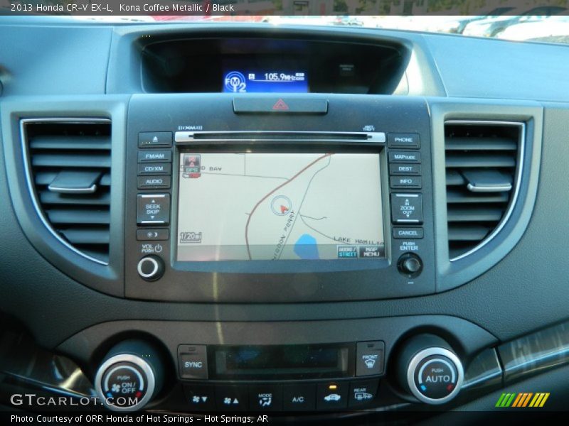 Kona Coffee Metallic / Black 2013 Honda CR-V EX-L