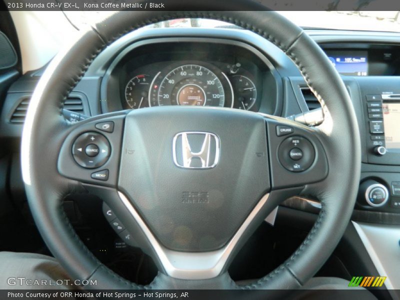 Kona Coffee Metallic / Black 2013 Honda CR-V EX-L