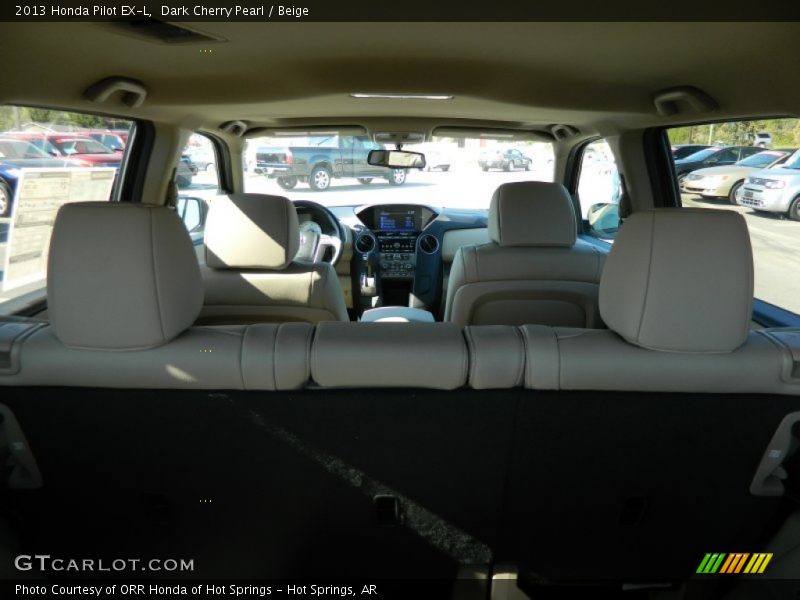Dark Cherry Pearl / Beige 2013 Honda Pilot EX-L