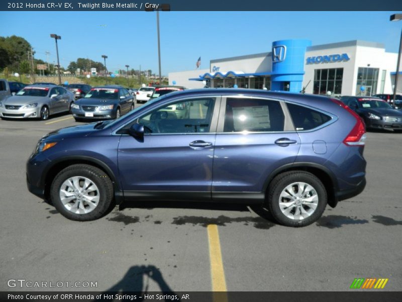 Twilight Blue Metallic / Gray 2012 Honda CR-V EX