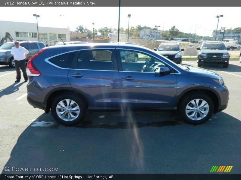 Twilight Blue Metallic / Gray 2012 Honda CR-V EX