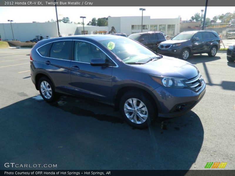 Twilight Blue Metallic / Gray 2012 Honda CR-V EX