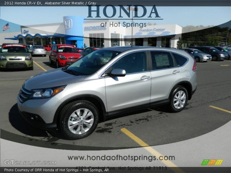 Alabaster Silver Metallic / Gray 2012 Honda CR-V EX