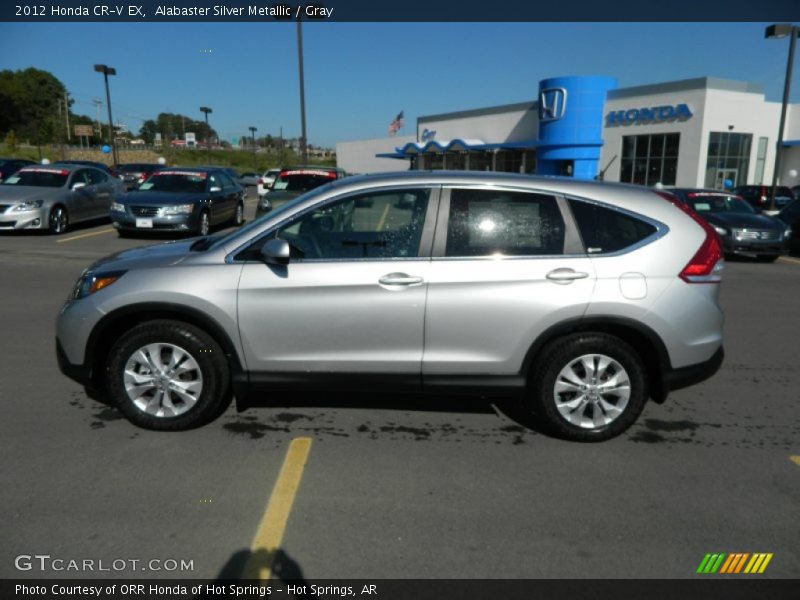 Alabaster Silver Metallic / Gray 2012 Honda CR-V EX