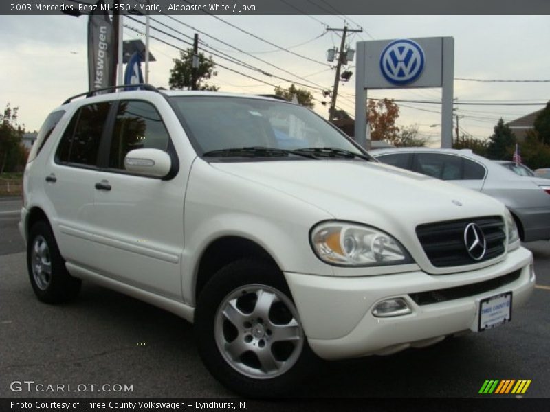 Alabaster White / Java 2003 Mercedes-Benz ML 350 4Matic