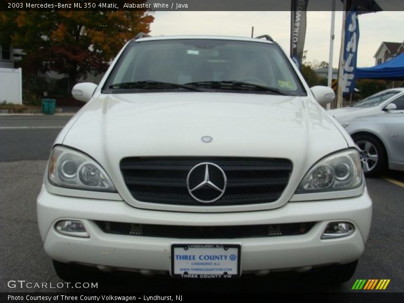 Alabaster White / Java 2003 Mercedes-Benz ML 350 4Matic