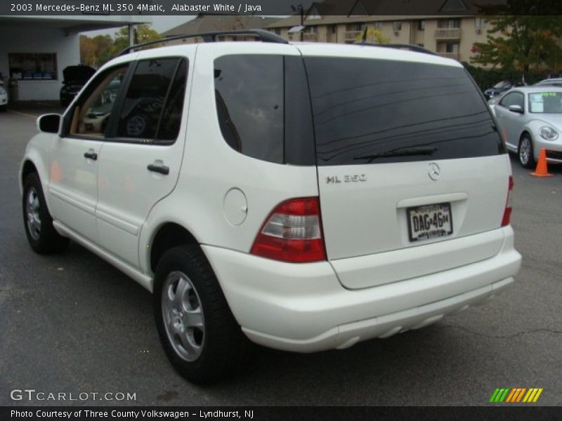 Alabaster White / Java 2003 Mercedes-Benz ML 350 4Matic