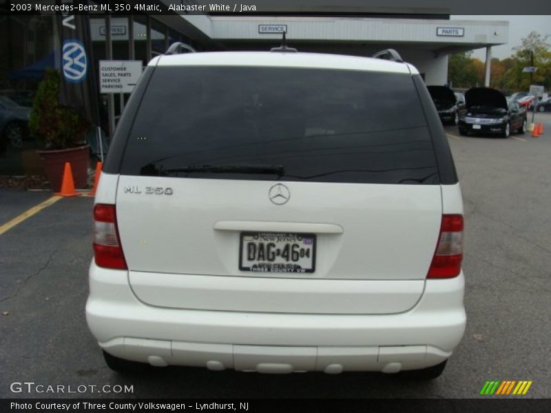 Alabaster White / Java 2003 Mercedes-Benz ML 350 4Matic