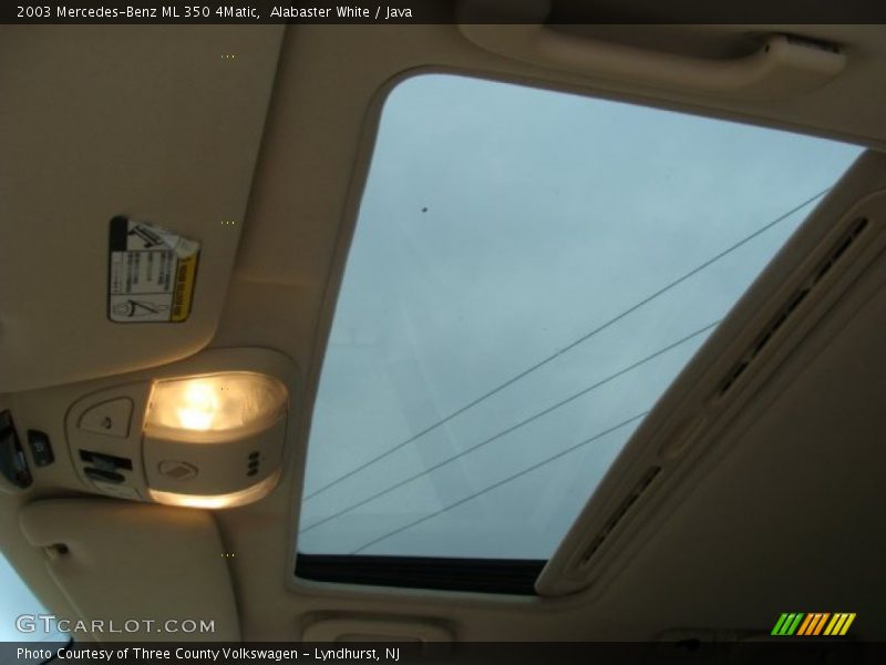 Alabaster White / Java 2003 Mercedes-Benz ML 350 4Matic