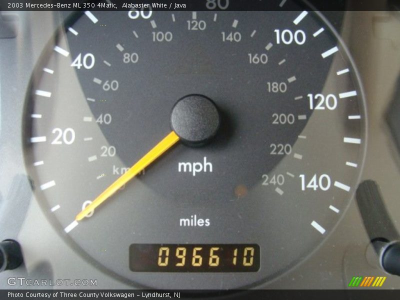 Alabaster White / Java 2003 Mercedes-Benz ML 350 4Matic
