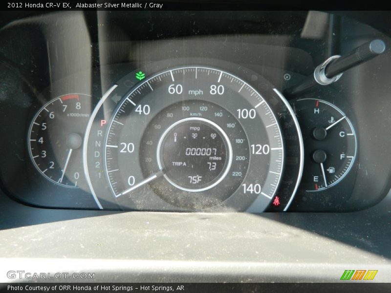 Alabaster Silver Metallic / Gray 2012 Honda CR-V EX