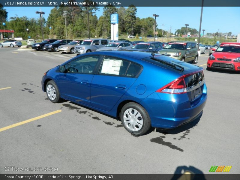 Mediterranean Blue Metallic / Gray 2013 Honda Insight LX Hybrid