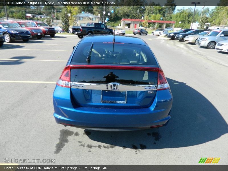 Mediterranean Blue Metallic / Gray 2013 Honda Insight LX Hybrid